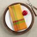 Saro Lifestyle Banded Border Cotton Dinner Napkins Set of 4, alternative image