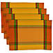 Saro Lifestyle Banded Border Cotton Placemats Set of 4, alternative image