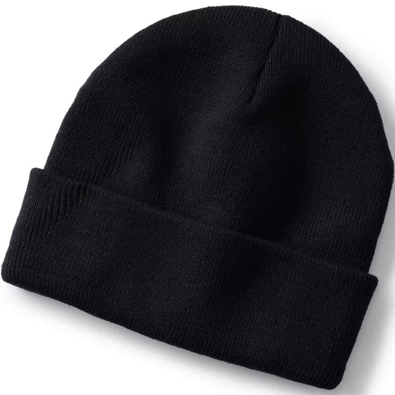 Unisex Knit Cuffed Winter Beanie, Front