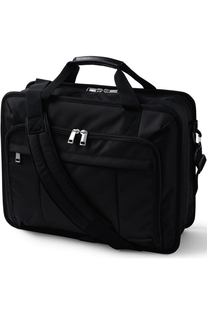 Business Deluxe Briefcase - Lands' End - Black