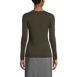 Women's Cotton Modal Long Sleeved Scallop Detail Pullover Sweater, Back