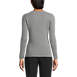 Women's Cotton Modal Long Sleeved Scallop Detail Pullover Sweater, Back