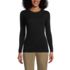 Women's Cotton Modal Long Sleeved Scallop Detail Pullover Sweater, Front