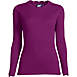 Women's Cotton Modal Long Sleeved Scallop Detail Pullover Sweater, Front