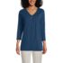 Women's Supima Micro Modal 3/4 Sleeve Notch Neck Tunic, Front