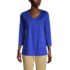 Women's Supima Micro Modal 3/4 Sleeve Notch Neck Tunic, Front