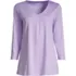 Women's Plus Size Supima Micro Modal 3/4 Sleeve Notch Neck Tunic, Front