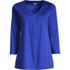 Women's Supima Micro Modal 3/4 Sleeve Notch Neck Tunic, Front