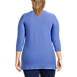Women's Plus Size Cotton Modal 3/4 Cable Sleeve Tunic Sweater, Back