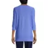 Women's Cotton Modal 3/4 Cable Sleeve Tunic Sweater, Back