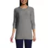Women's Cotton Modal 3/4 Cable Sleeve Tunic Sweater, Front