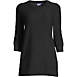 Women's Cotton Modal 3/4 Cable Sleeve Tunic Sweater, Front
