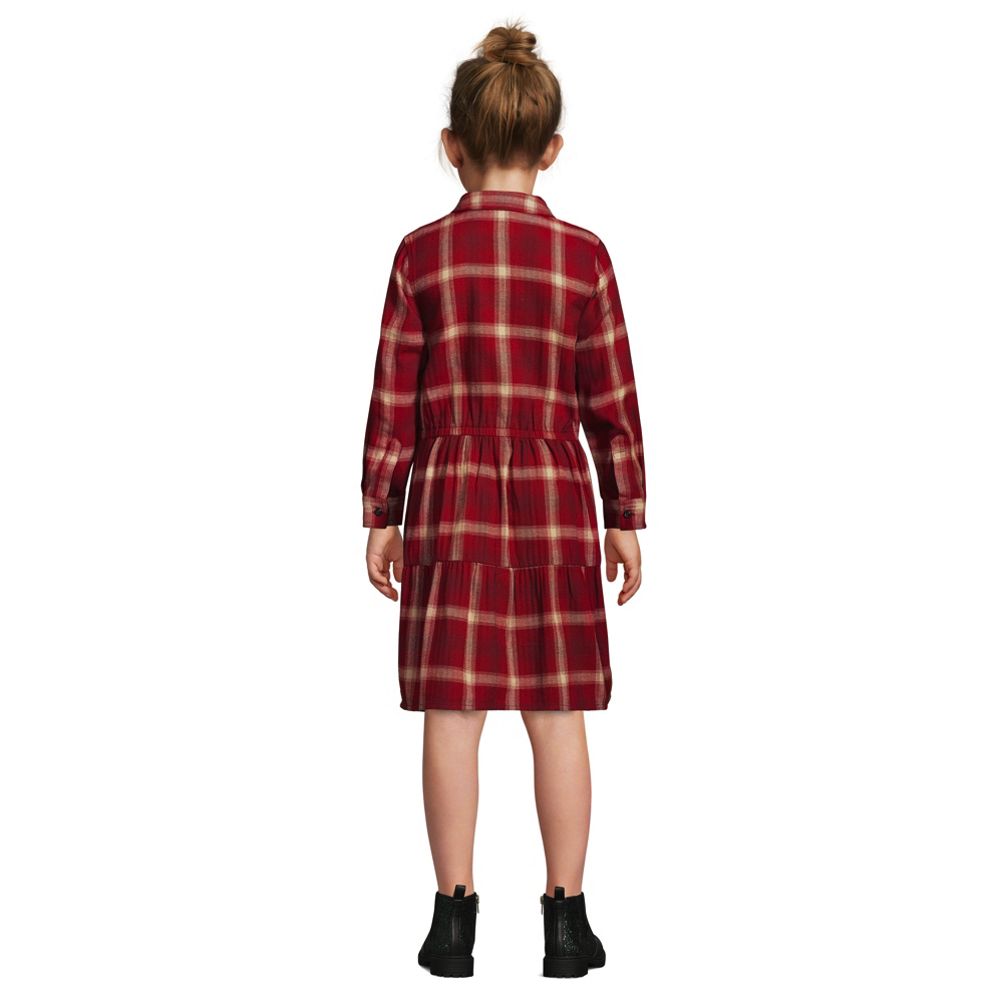 Girls red hot sale flannel dress