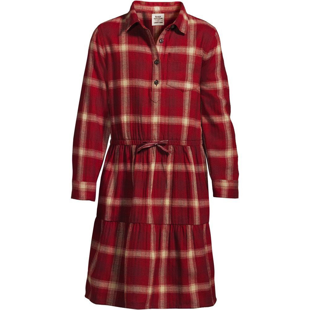 Ladies shop flannel dress