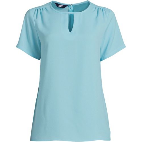Napoli Semi fitted short sleeve ladies Blouse - work blouse - uniforms  canada – Ackermann's Apparel