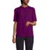 Women's Elbow Sleeve Crepe Popover Blouse, Front