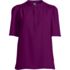 Women's Elbow Sleeve Crepe Popover Blouse, Front