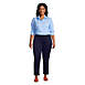 Women's Plus Size Mid Rise Pull On Ponte Ankle Pants, alternative image