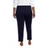 Women's Plus Size Mid Rise Pull On Ponte Ankle Pants, Back