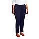 Women's Plus Size Mid Rise Pull On Ponte Ankle Pants, alternative image