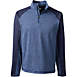 Unisex Rapid Dry Color Block Quarter Zip Pullover Shirt, Front