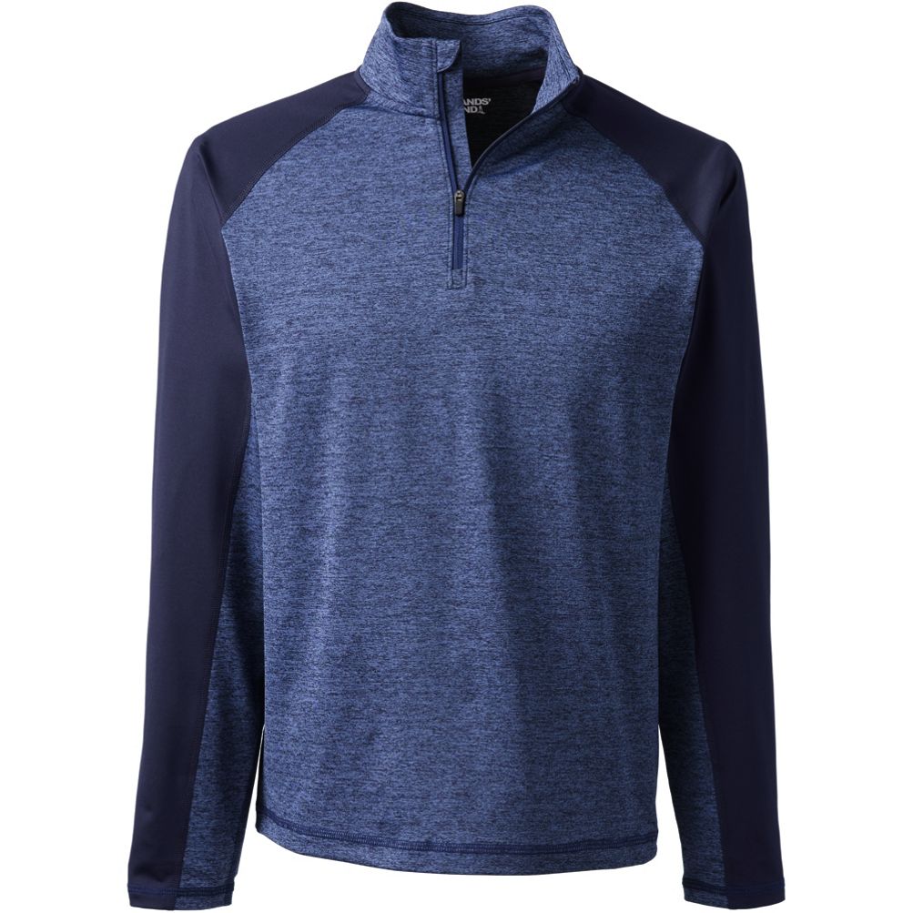 Colorblock Quarter-Zip Sweatshirt