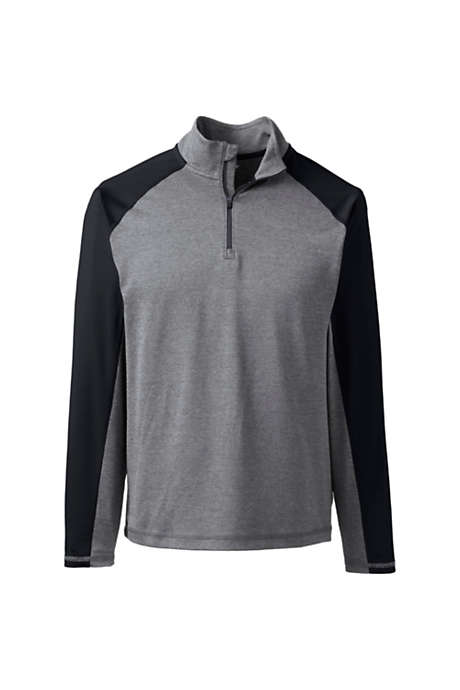 Unisex Rapid Dry Color Block Quarter Zip Pullover Shirt
