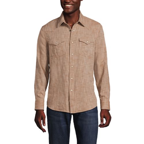 98% Cotton Elegant Western Cowboy Men's Casual Long Sleeve - Temu Canada