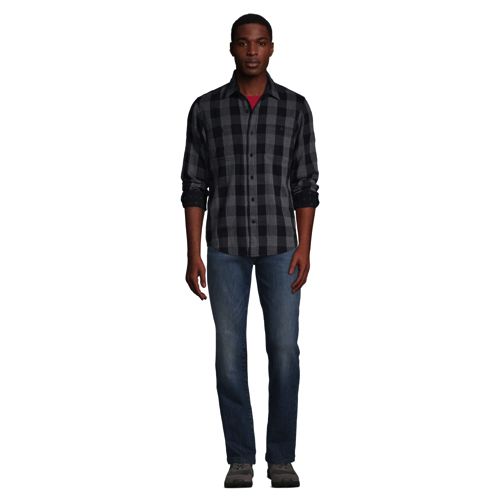 Blake Shelton x Lands' End Kariertes Workerhemd, Classic Fit image number 5