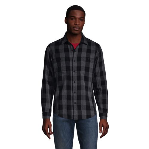 Blake Shelton x Lands' End Kariertes Workerhemd, Classic Fit image number 2