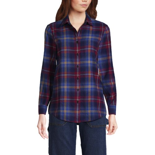 Relaxed Fit Flannel Shirts | Lands' End