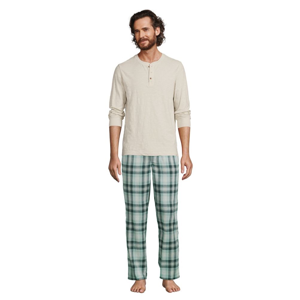 Lands' End Blake Shelton X Lands' End Men's Flannel Pajama Pants - Medium -  Burgundy Shadow Plaid : Target