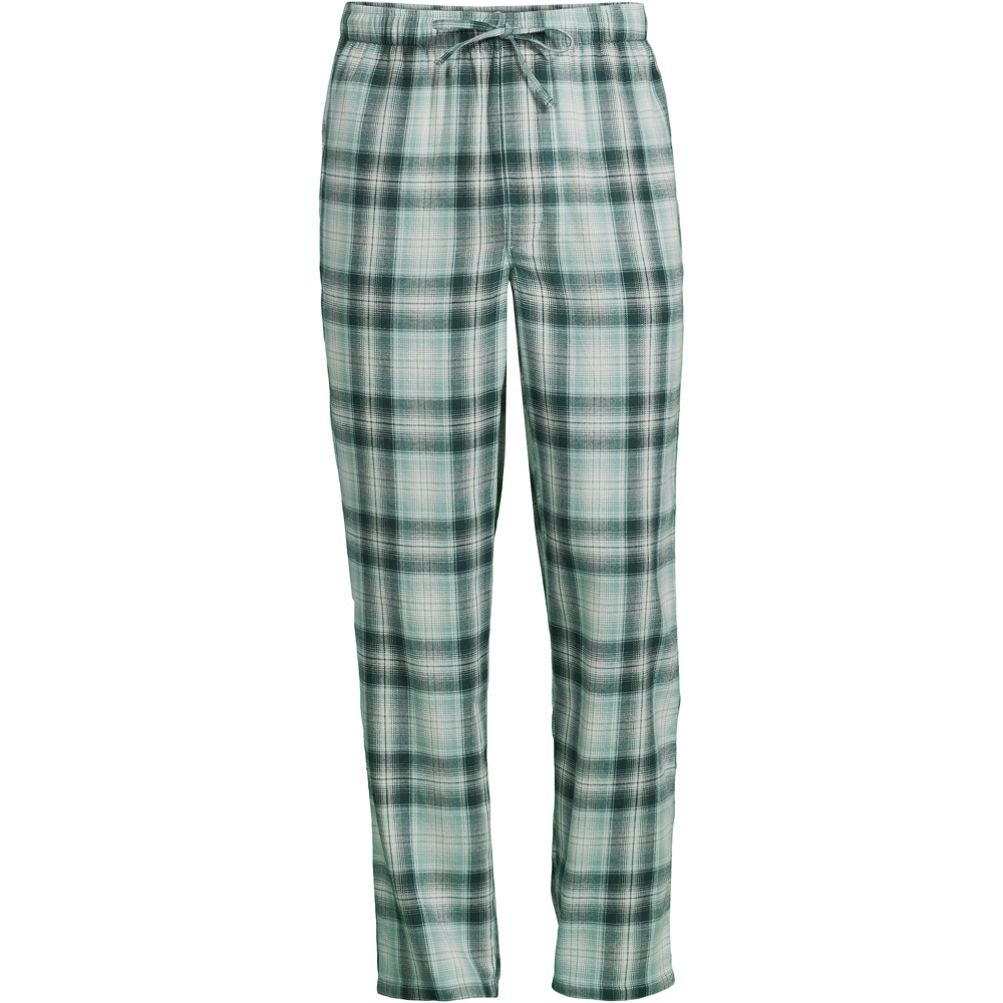 Lands' End Men's Tall Flannel Jogger Pajama Pants 