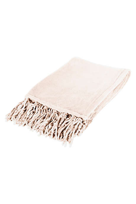 Chateau Chenille Fringed Custom Embroidered Throw Blanket