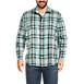 Blake Shelton x Lands' End Men's Big an Tall Traditional Fit Comfort First Lightweight Flannel Shirt, Front