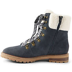 Women's Cozy Lugged Lace Up Boots, alternative image