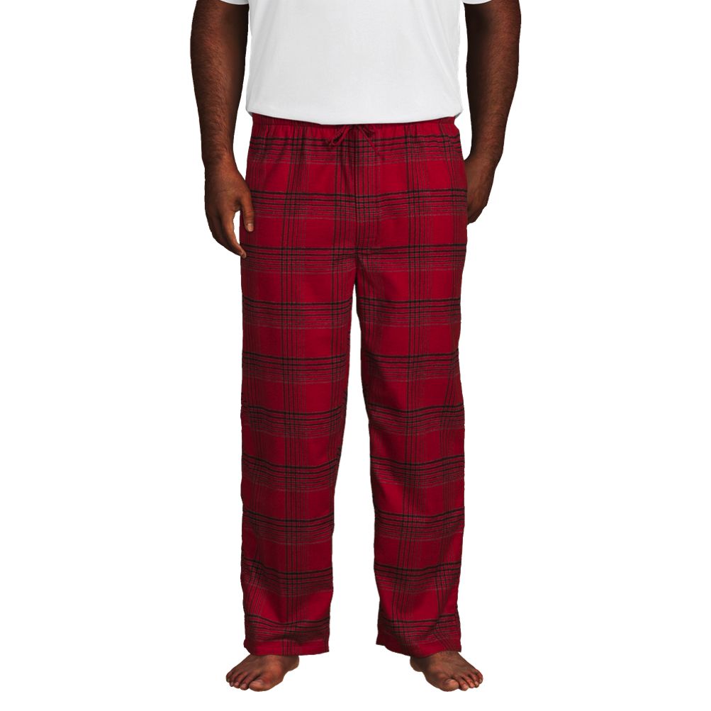 Red discount flannel sweatpants