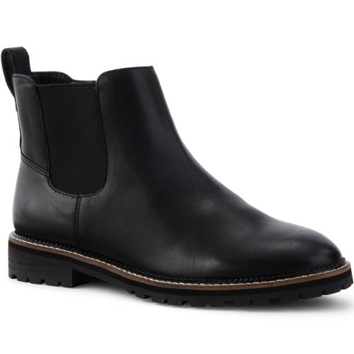 Lands end best sale black leather boots