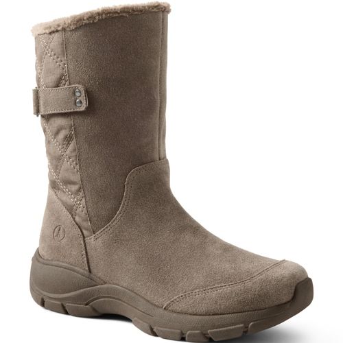 Bottes Everyday Chaudes Femme Pied Large Lands End