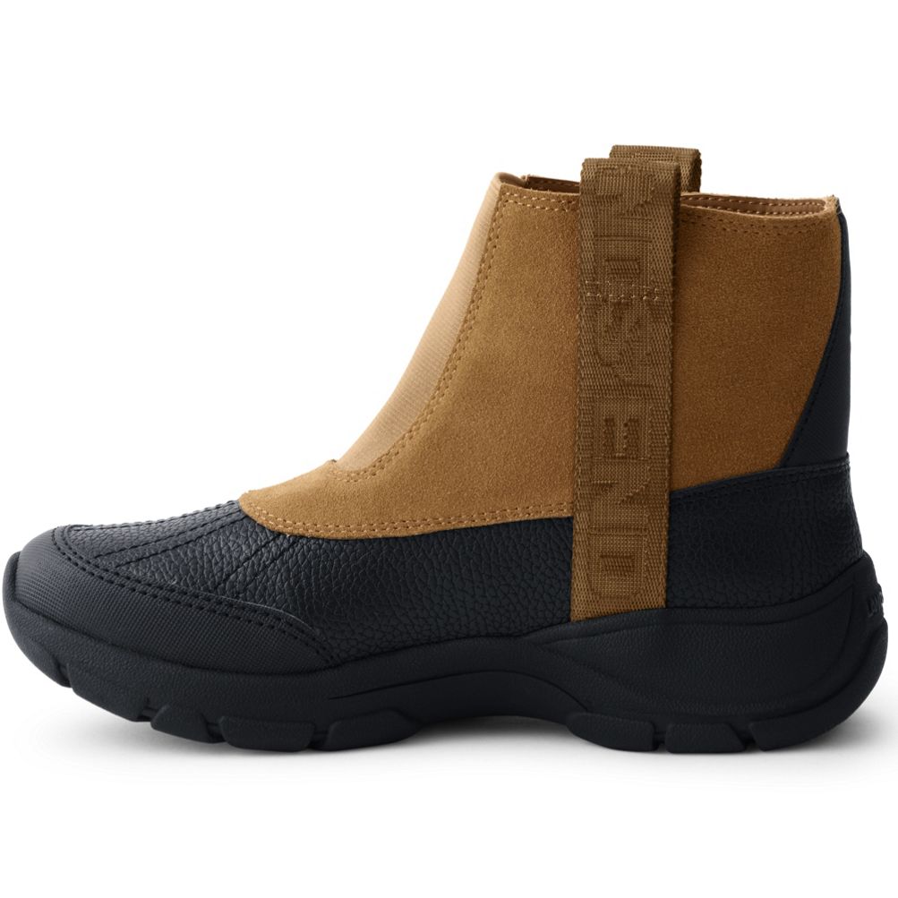 Women s All Weather Suede Pull On Boots Lands End