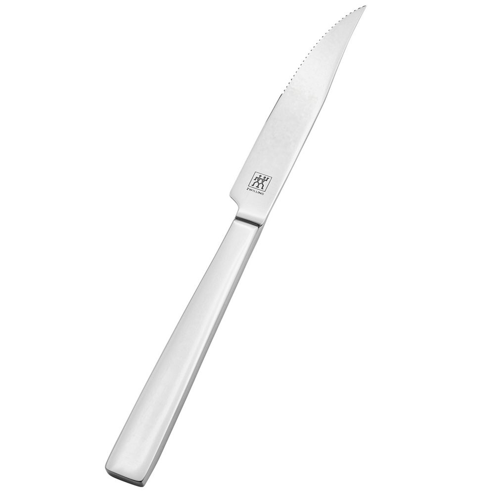 Zwilling Stainless-Steel Dinner Steak Knives and Forks, Set of 12