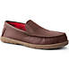 Blake Shelton x Lands' End Men's Suede Leather Flannel Lined Moccasin Slippers, Front