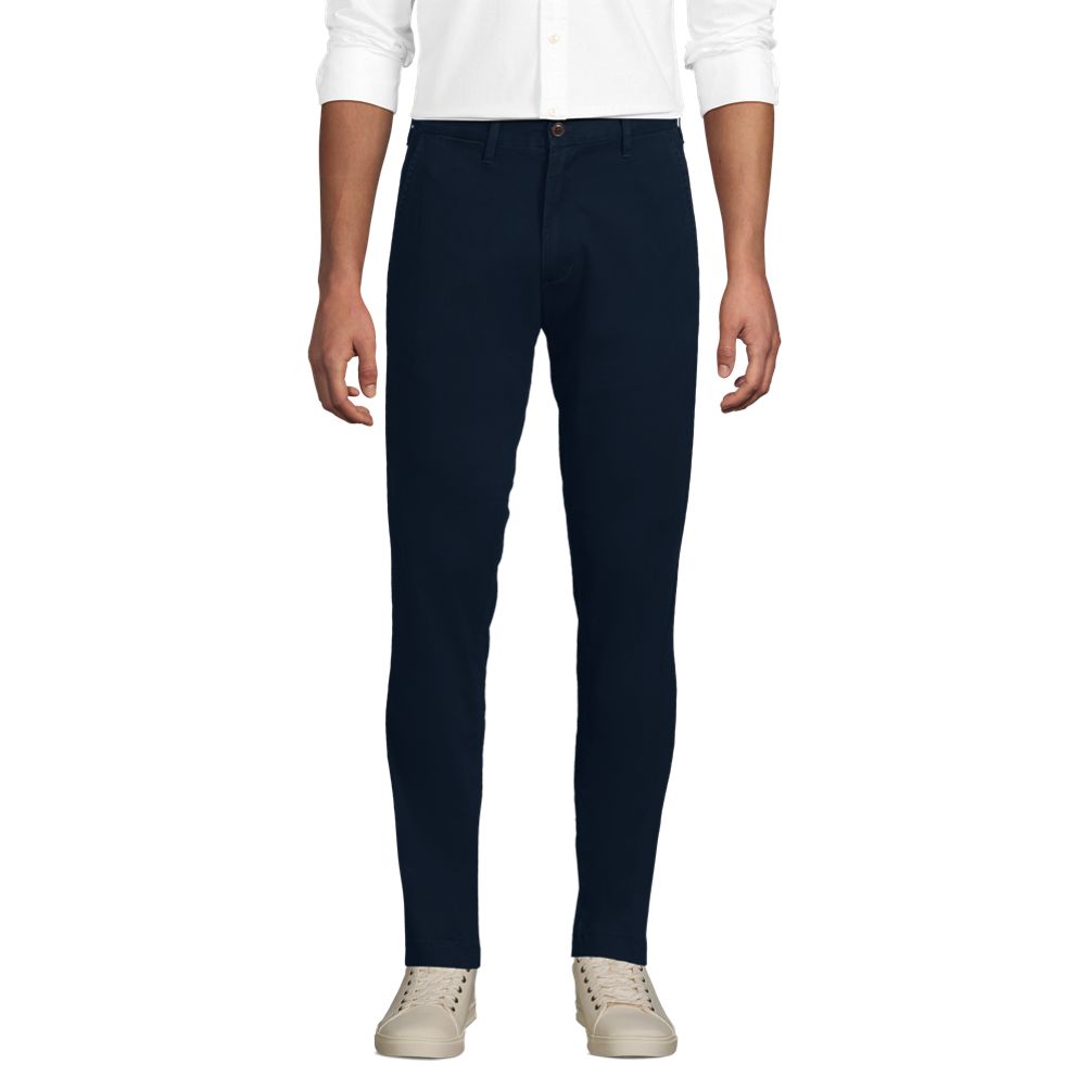 Front Row, Pantalon Chino Stretch Homme Bleu Marine