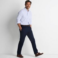 【2plan】Lander side banding slacks Mens Straight Leg Pants | Lands' End