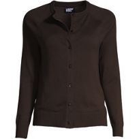 売れ筋商品|||ランズエンド ニット&セーター アウター レディース Plus Size School Uniform Cotton Modal Shawl Collar Cardigan Sweater Dark cobalt blue Lands' End Womens Cotton Modal Shawl Collar Cardigan Sweater