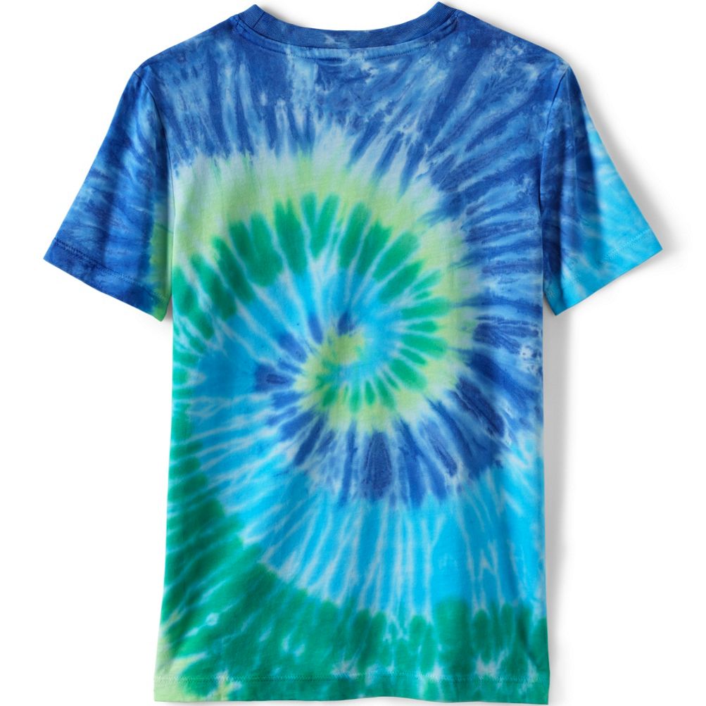 Toddler Shirt / Blue Tie Dye / Cotton Tee / Spiral Design 