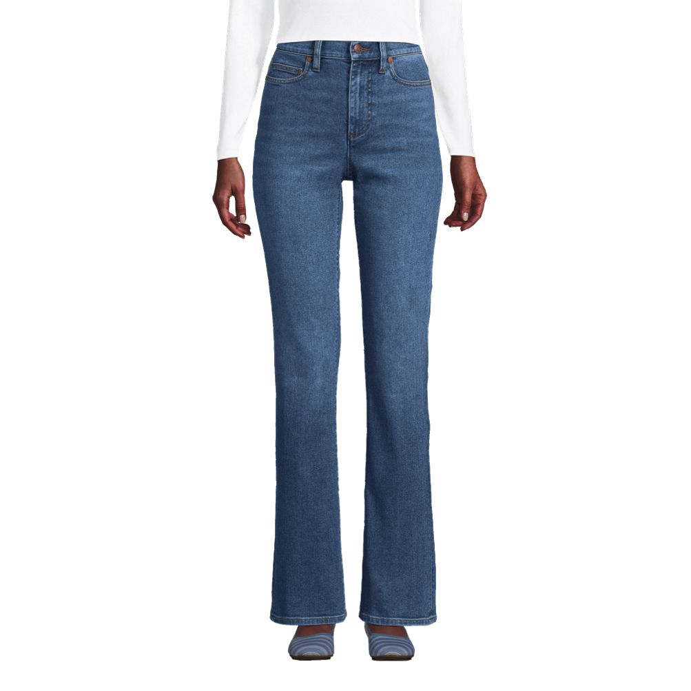 Indigo Blue Bootcut 5 Pocket Denim Jeans Plus Size 16 to 32