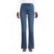 Women's Recover High Rise Bootcut Blue Jeans, Front