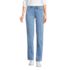 Women's Recover Mid Rise Boyfriend Blue Jeans, Front