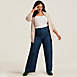 Women's Plus Size Recover High Rise Wide Leg Blue Jeans, alternative image